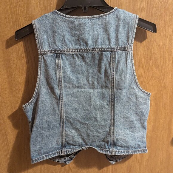 West of Melrose Denim Vest, L - Picture 2 of 5